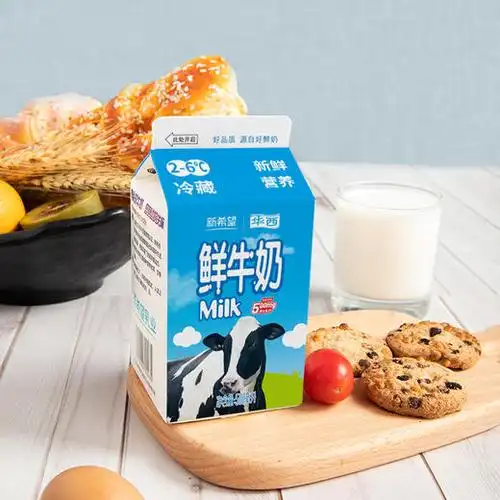 新希望华西屋顶盒鲜牛奶500ml