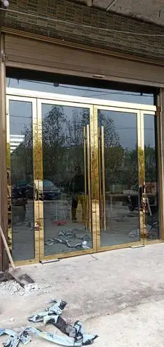 钛金板不锈钢边框钢化玻璃门