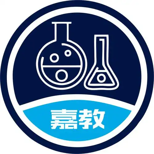 嘉教科学实验logo设计-圆,化学用品-神笔设计
