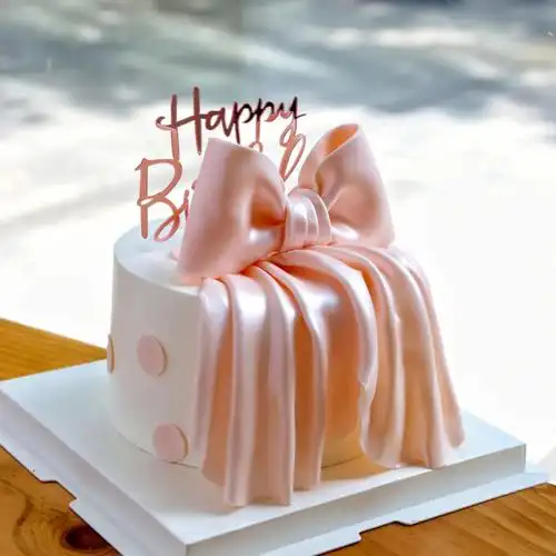 网红蛋糕  #蝴蝶结蛋糕  #女神蛋糕