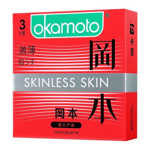 冈本 天然胶乳橡胶避孕套激薄型3片 1盒