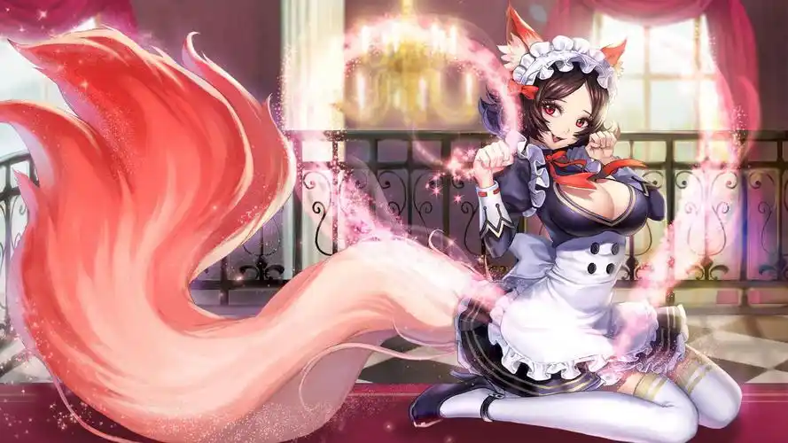 王者荣耀妲己女仆咖啡游戏壁纸壁纸