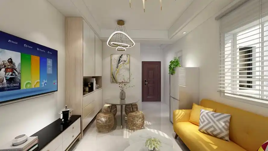 45平现代轻奢单身公寓