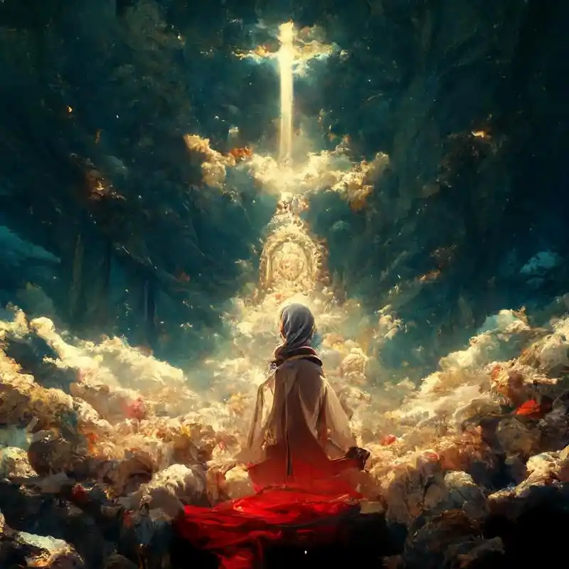 朝圣者.#手机壁纸 #唯美意境 #视觉震撼 #送你一张壁纸  - 抖音