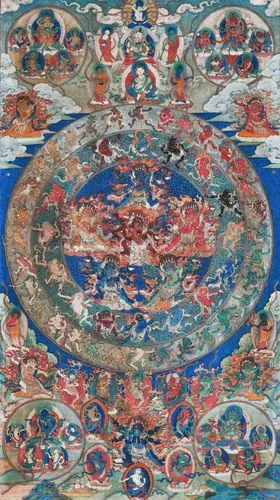 中阴文武百尊唐卡