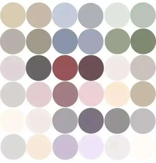 2018年7月14日 3:42   关注  高级灰 莫兰迪 调色 色卡 配色 评论