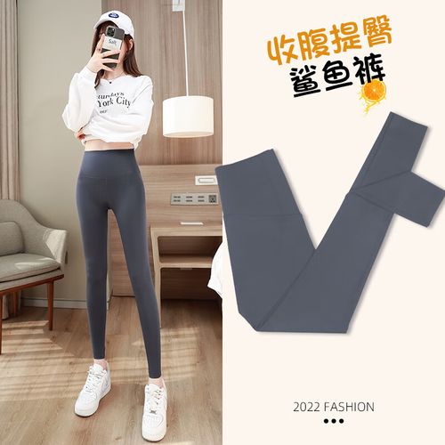 收腹紧身沙鱼打底裤春秋瑜伽飞机芭比裤 [灰色鲨鱼裤]-春夏款(长裤) l