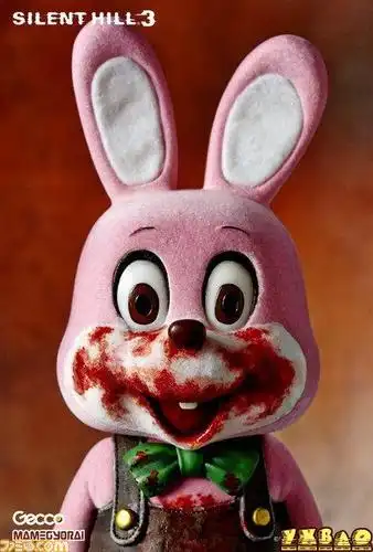 《寂静岭3》恐怖血口兔子手办 电锯铁管血肉模糊