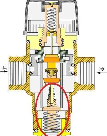 4度 地暖混水阀 恒温混水阀 恒温阀
