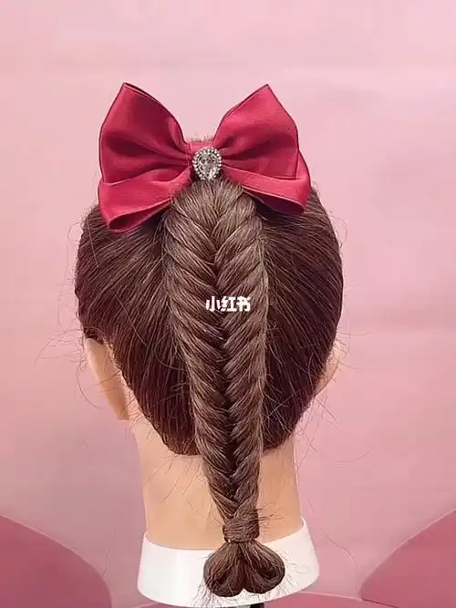 儿童编发  #详细教程  #简单好看发型  #鱼骨辫