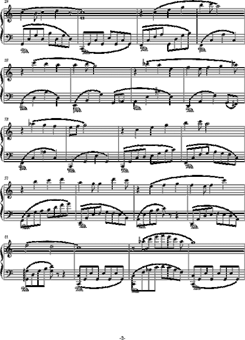 soul 钢琴谱 五线谱