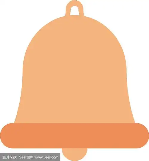 白色背景上的警钟