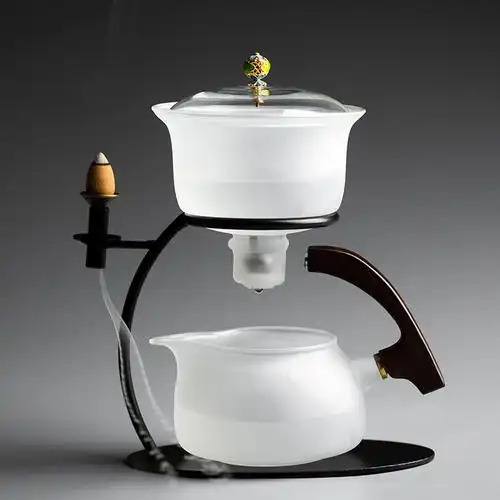 罗德梅科磨砂玻璃全自动茶具套装日式家用创意功夫茶具
