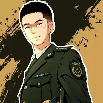 军装动漫男头时间在变不变的是军魂