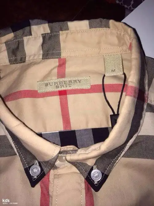 [ios]burberry巴宝莉brit男m码浅棕长袖衬衣