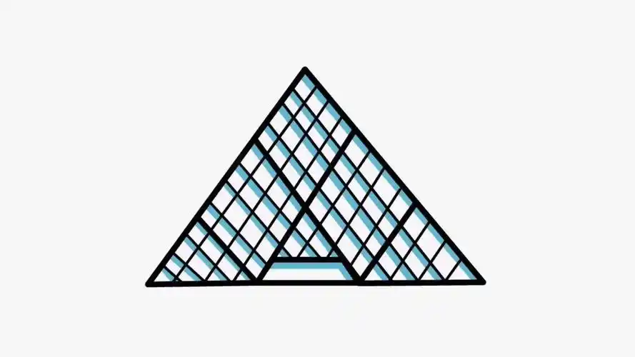 简笔画大全 卢浮宫