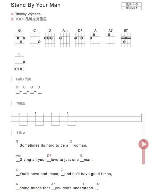 stand by your man,and show the world you love himkeep giving all