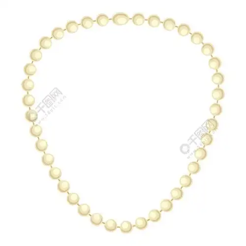 在白色背景网络设计的传染媒介象动画片隔绝的卡通风格的珍珠项链图标