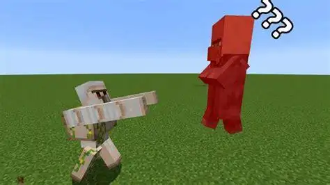 我的世界:如何让铁傀儡主动攻击村民?_好看视频