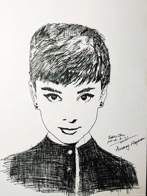 练笔『奥黛丽赫本』