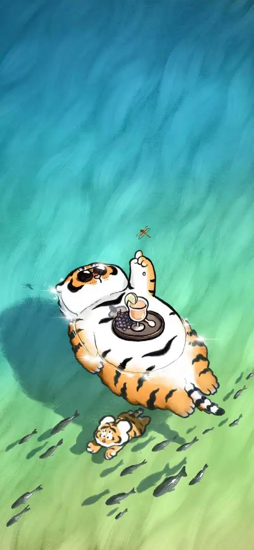 "可爱的胖虎"手机高清壁纸·图源:我不是胖虎君·原图上传,记得查看