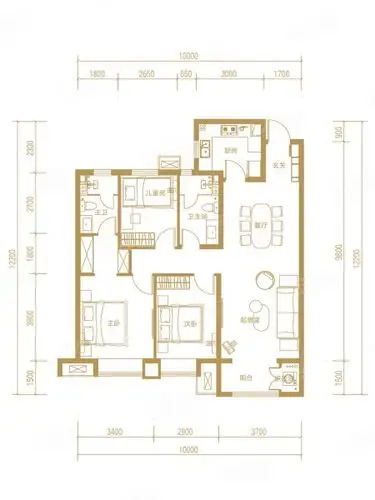 太原楼盘 小店楼盘 保利东郡 南                      户型图