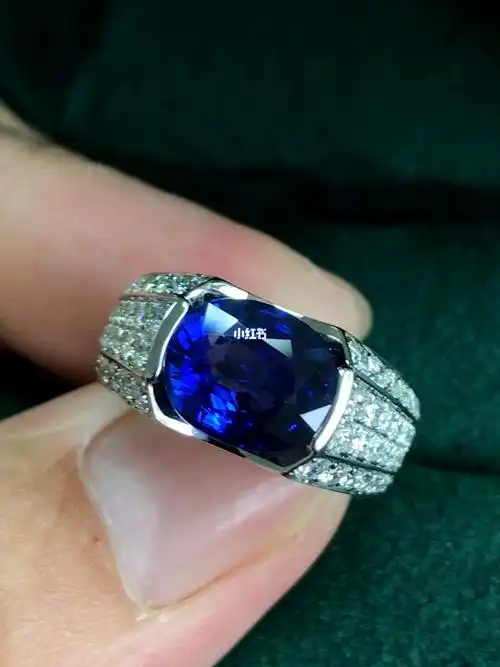 全净火彩好精工高品质镶嵌 成功男士必备#珠宝定制  #男士戒指