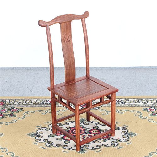 餐椅红木刺猬紫檀烫蜡实木中式椅子书桌靠背椅简约休闲花梨木古典