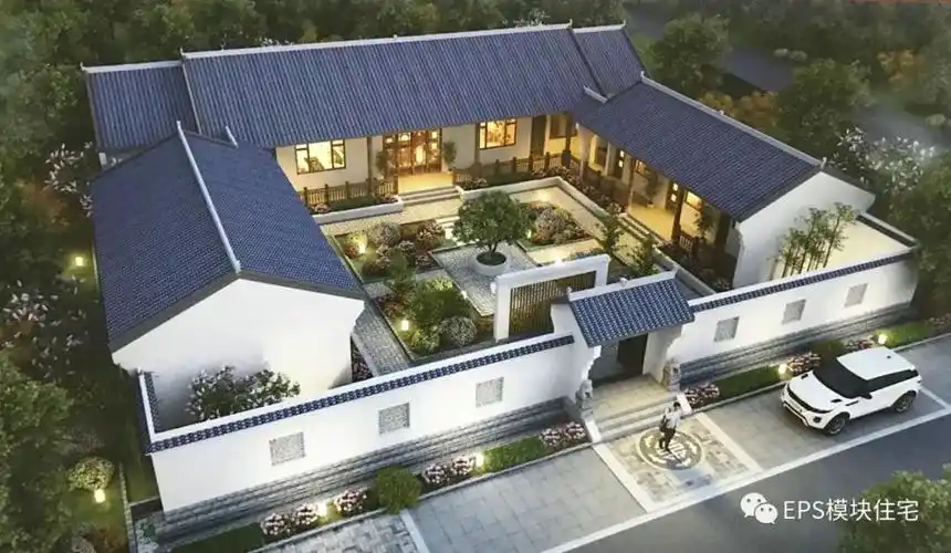 28m25m一层中式三合院