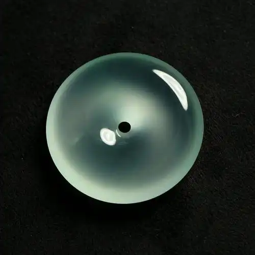 玻璃种晴水翡翠平安扣吊坠