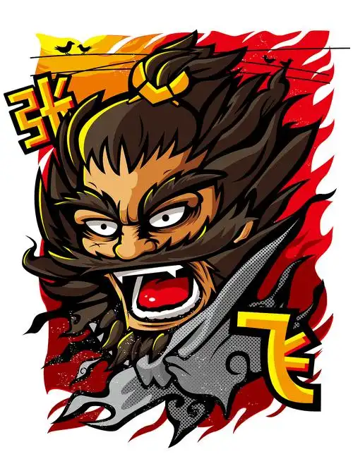 潮流风格延展-人物张飞|插画|商业插画|贝de塔 - 原创作品 - 站酷