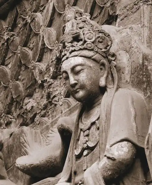 大足石刻非常优美的石窟佛造像