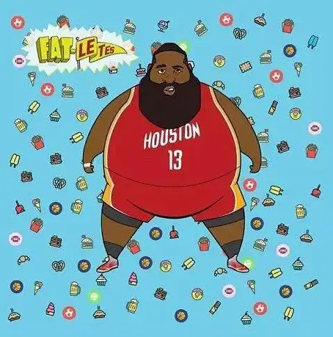 简笔画哈登头像