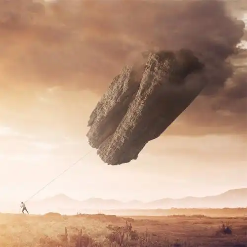 2021ps启动页作者的创意合成海报