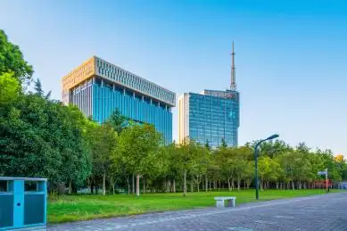 中国浙江杭州广电大楼远景