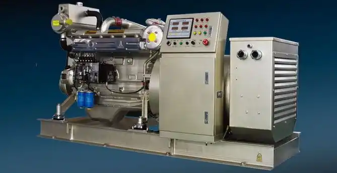 一,500kw应急船用柴油发电机组介绍:    现代船用大型低速柴油机近