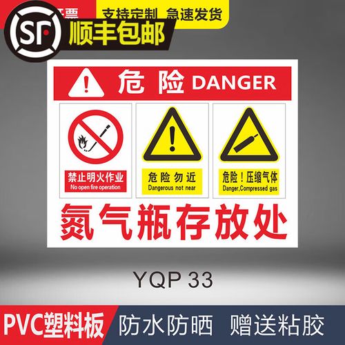 存放处标识牌气瓶存放处当心气瓶安全警示牌酒精氩气瓶空气 07