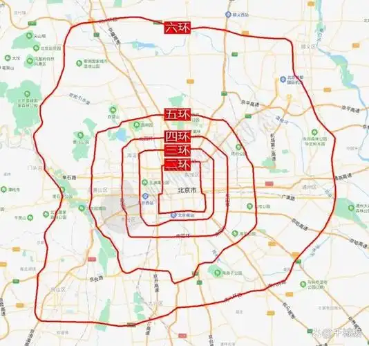 北京7环长达940公里全国第一,解析北京各条环线!