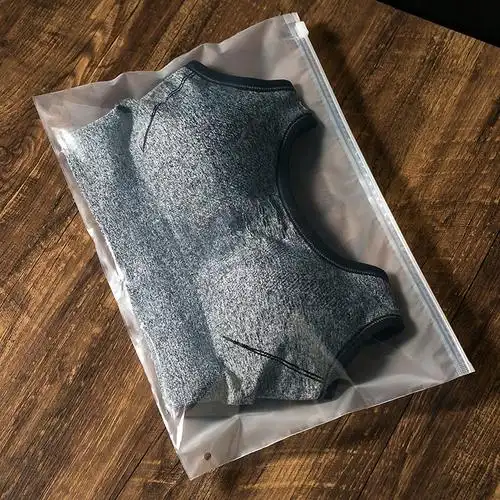 文胸内衣塑料包装袋透明拉链袋磨砂自封塑料袋打底裤包装