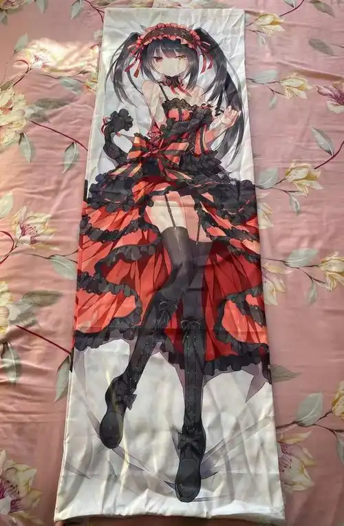 现货同人 约会大作战 时崎狂三等身抱枕套 聚酯纤维 日本动漫周边