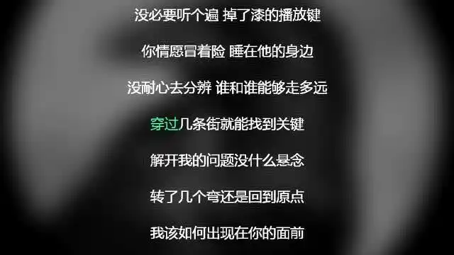 心如止水 抖音热歌 动态歌词