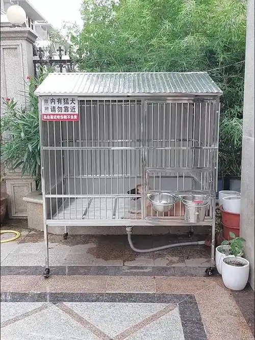室外防雨加粗加厚钢管,中大型犬专用狗笼子