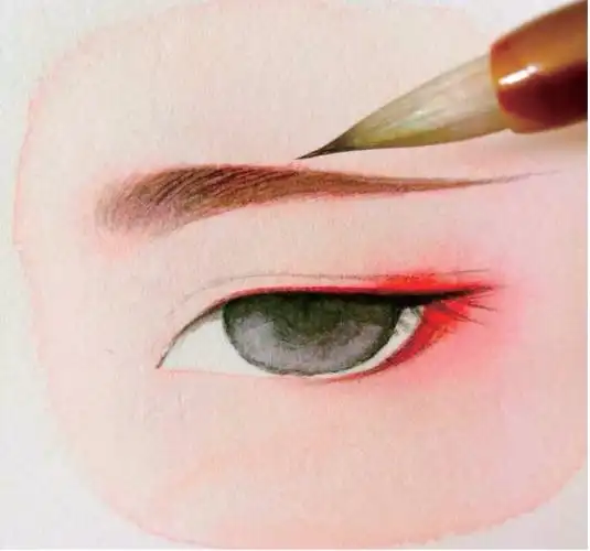 藏在水彩中的古风人物眼睛画法,一涂一描就征服了无数人!