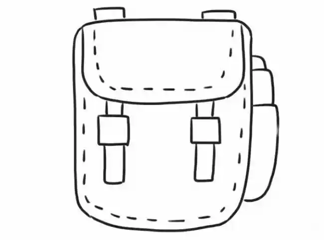 最简单书包的画法五年级画书包的画法