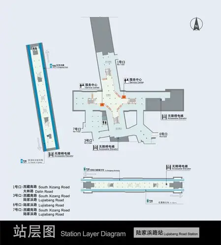 陆家浜路地铁站上海陆家浜路站地铁几号线出口厕所无障碍电梯信息