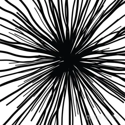 直线手绘弧形光线