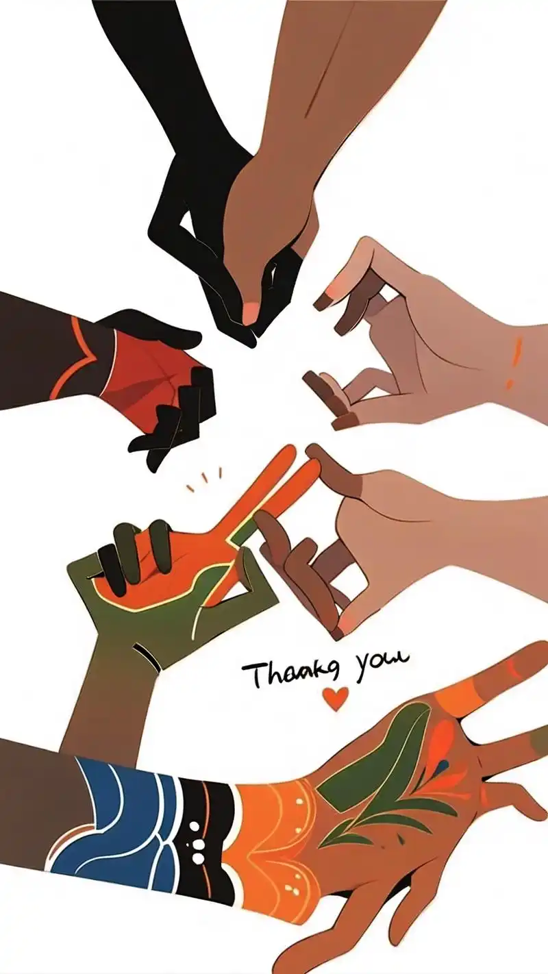 超暖心💖谢谢手势壁纸分享✨ 今天给大家带来一组超暖心的谢谢