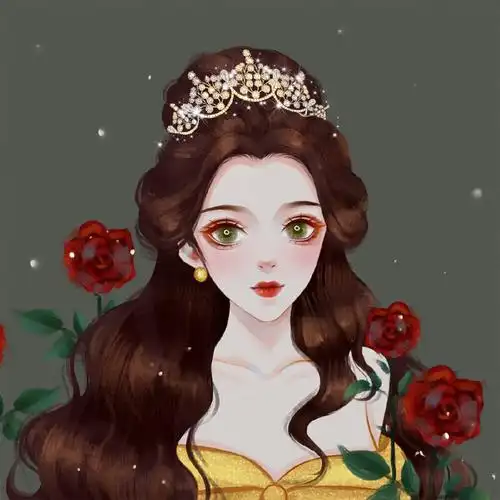 迪士尼公主头像图源微博三色言言