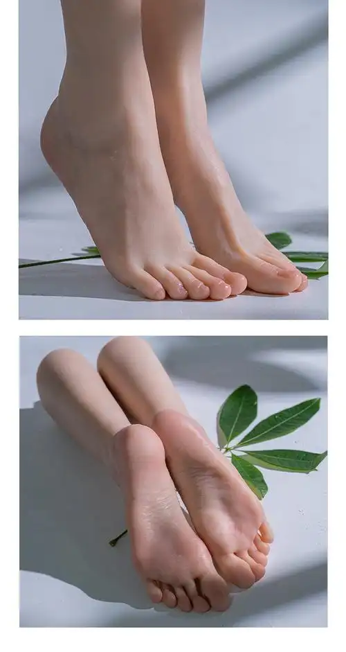 仿真足模真人倒模脚模腿模拍摄展示道具医学绘画假脚品鉴版jta