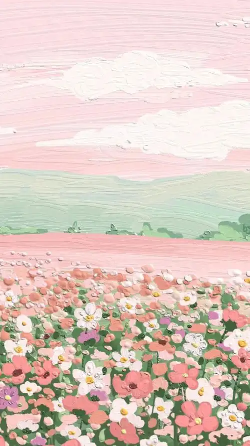 ins风油画壁纸 ins风油画壁纸蓝色